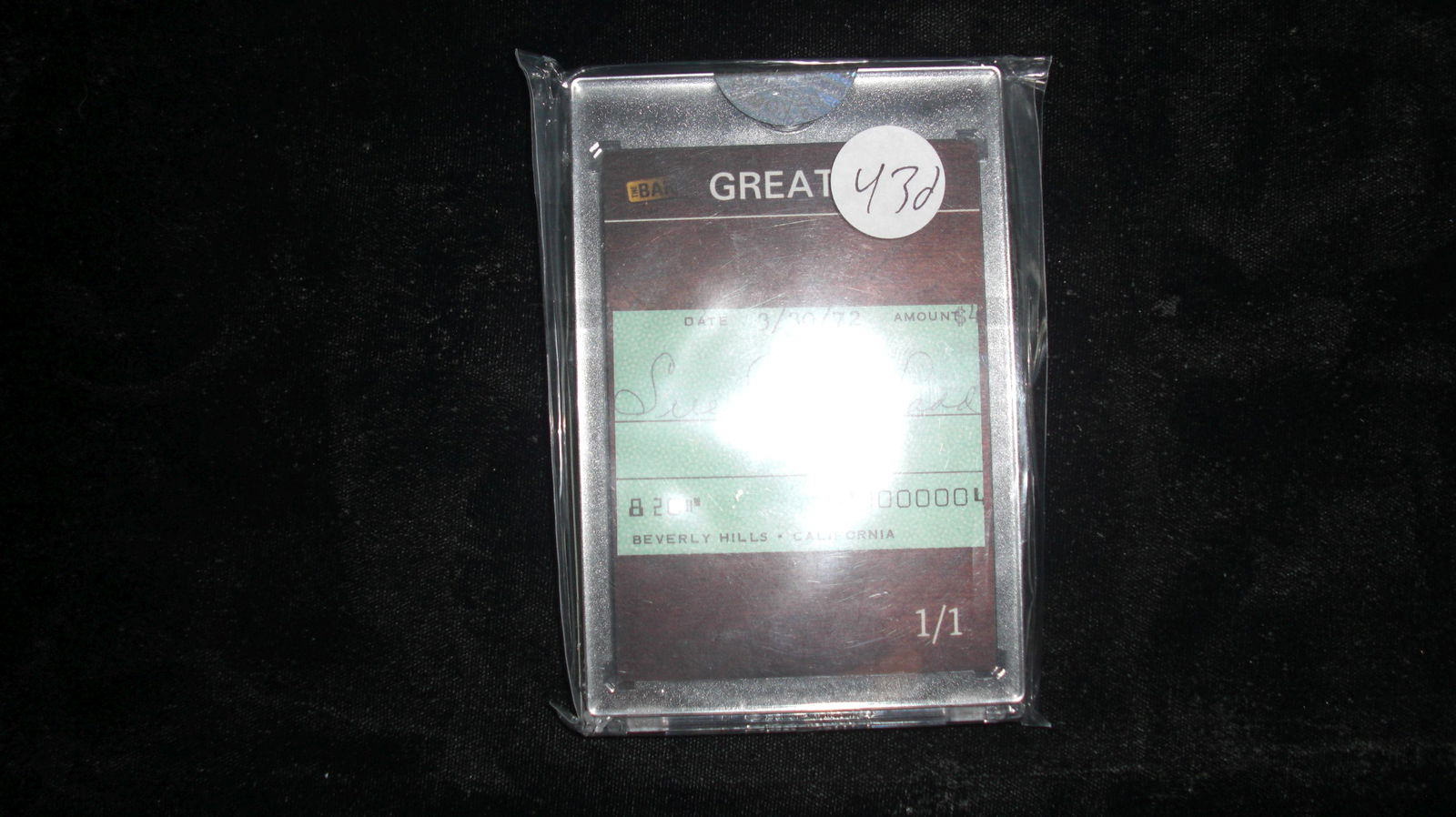 the bar 1/1 sue carol ladd girls gone wild signed check (1 of 1)