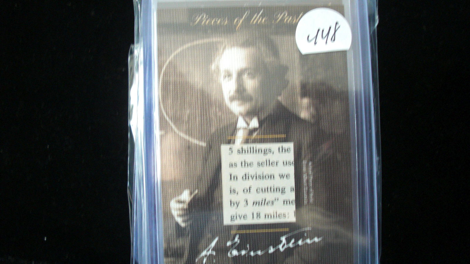 the bar 1/1 albert einstein pieces of the past relic (1 of 1)