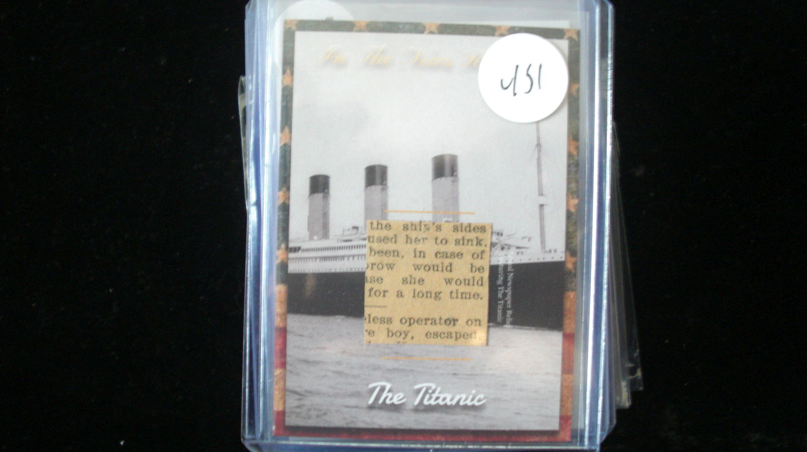 the bar 1/1 titanic pieces of the past relic (1 of 1)