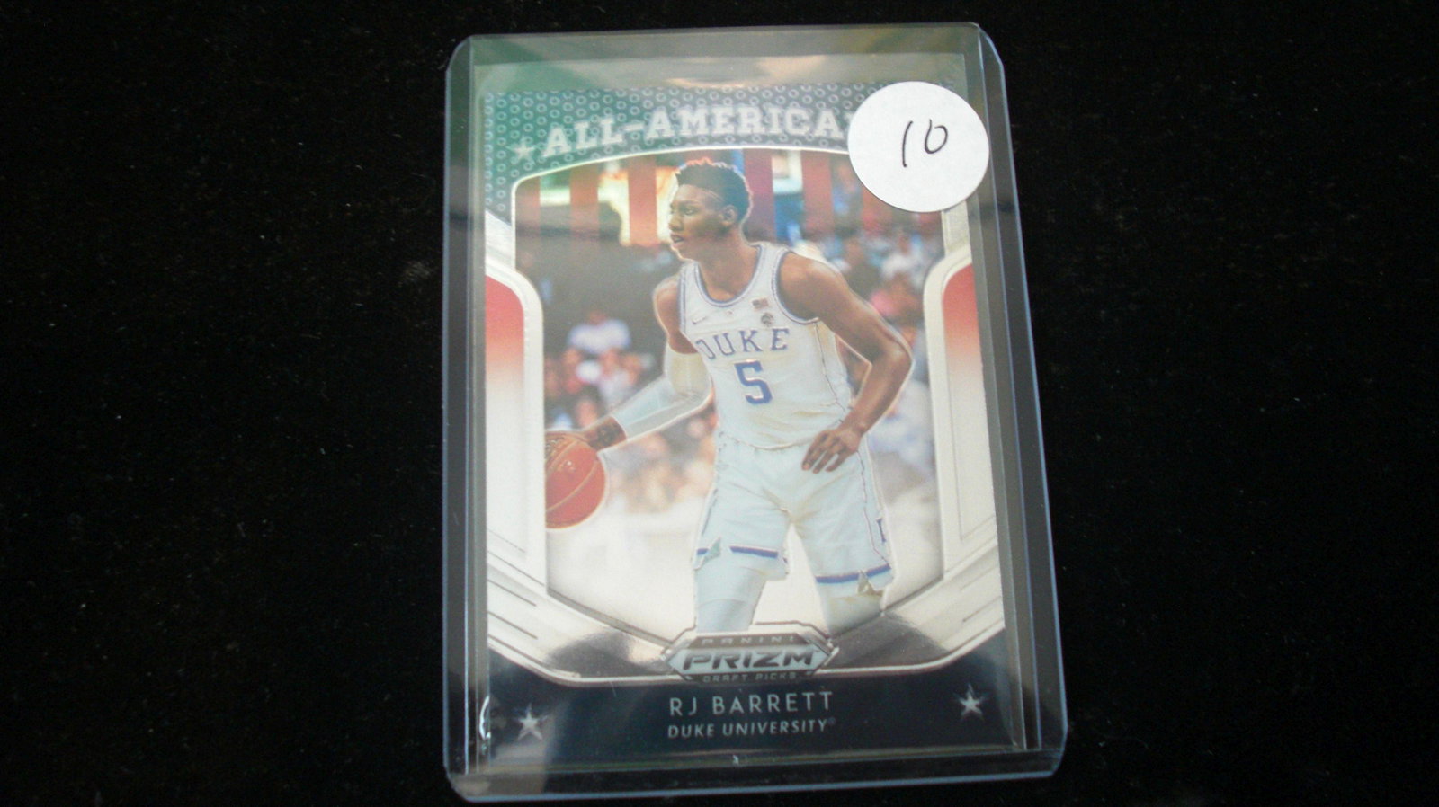 r.j barrett prizm all american: in top loader