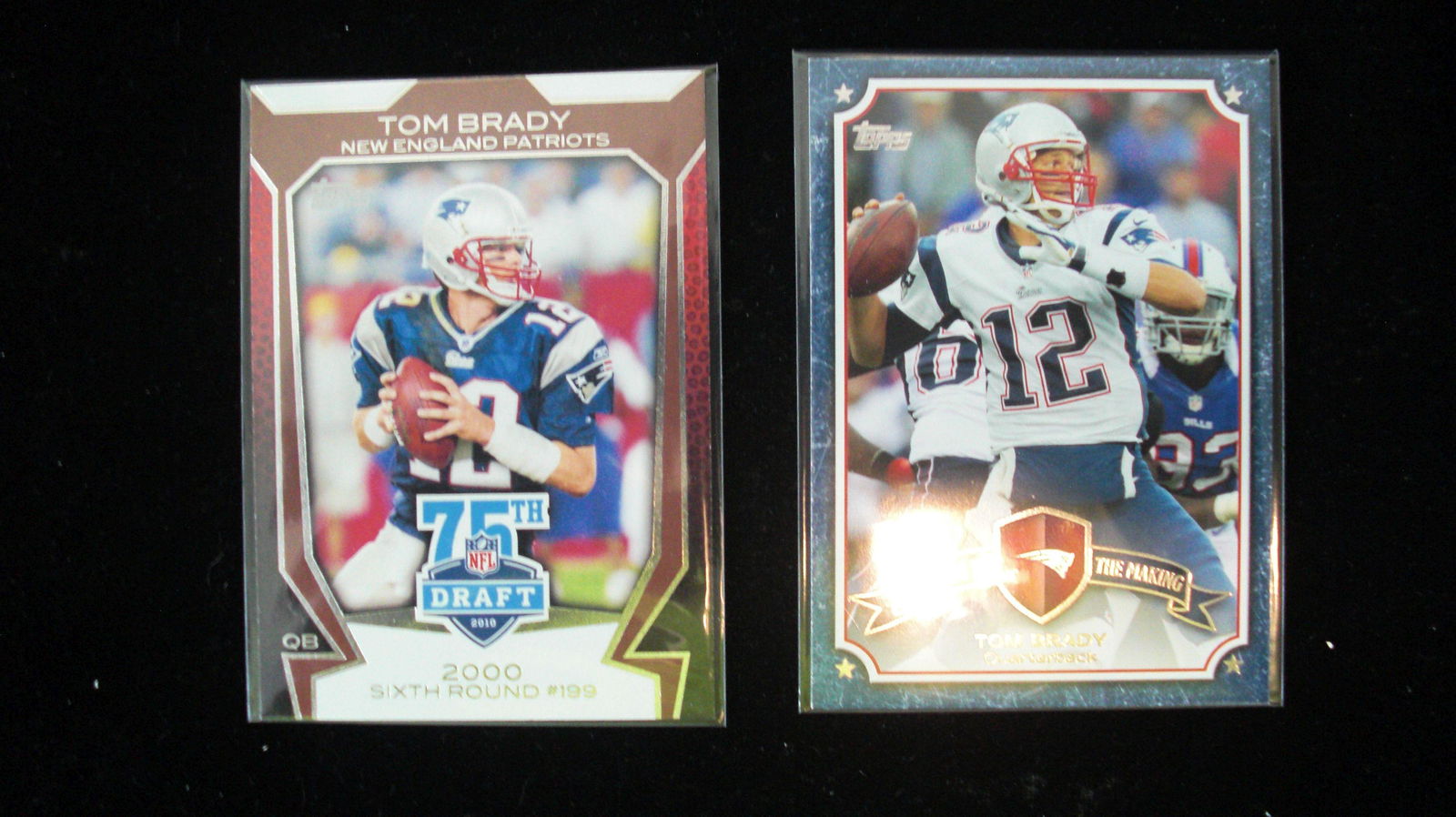 lot of 2 tom brady cards (1 of 1)