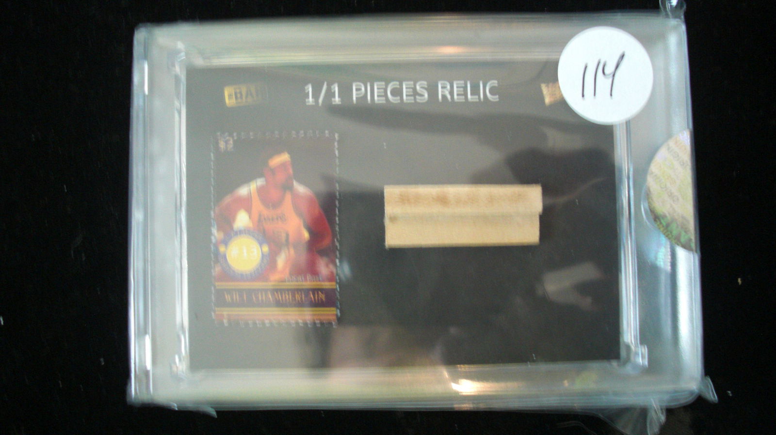 the bar 1/1 wilt chamberlain stamp and relic 100 point (1 of 1)