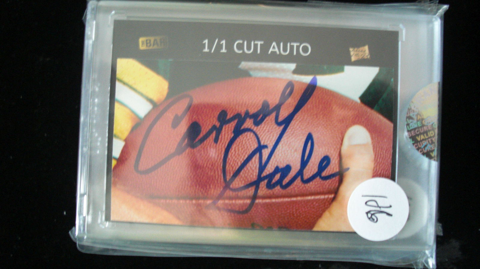 the bar 1/1 caroll dale auto card (1 of 1)