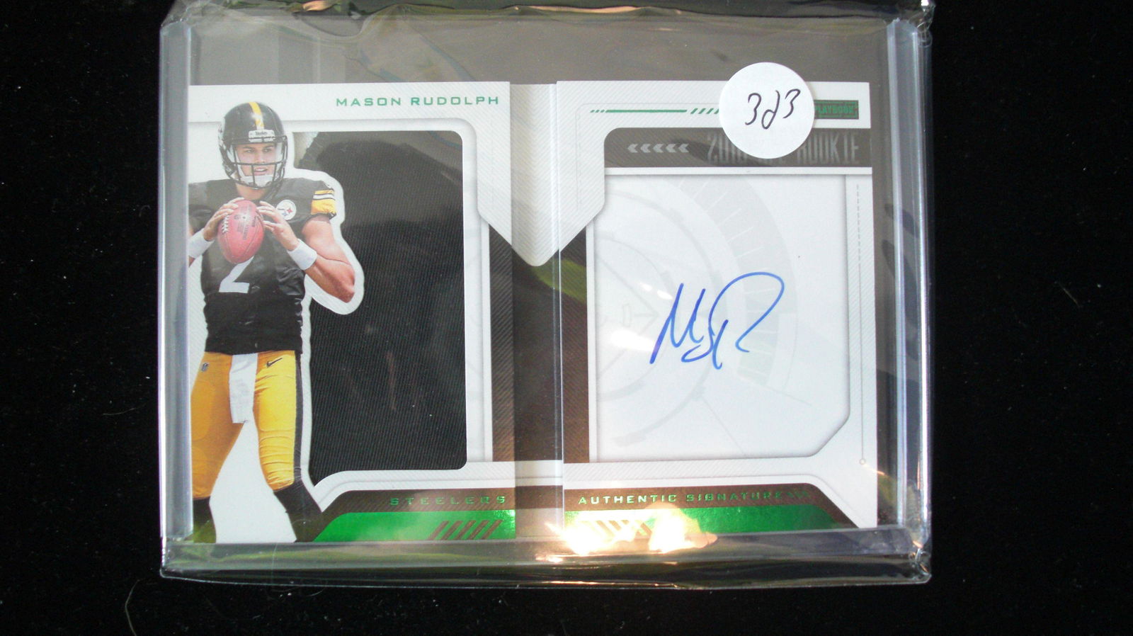 mason rudolph jersey signature card rookie #06/25 (1 of 1)