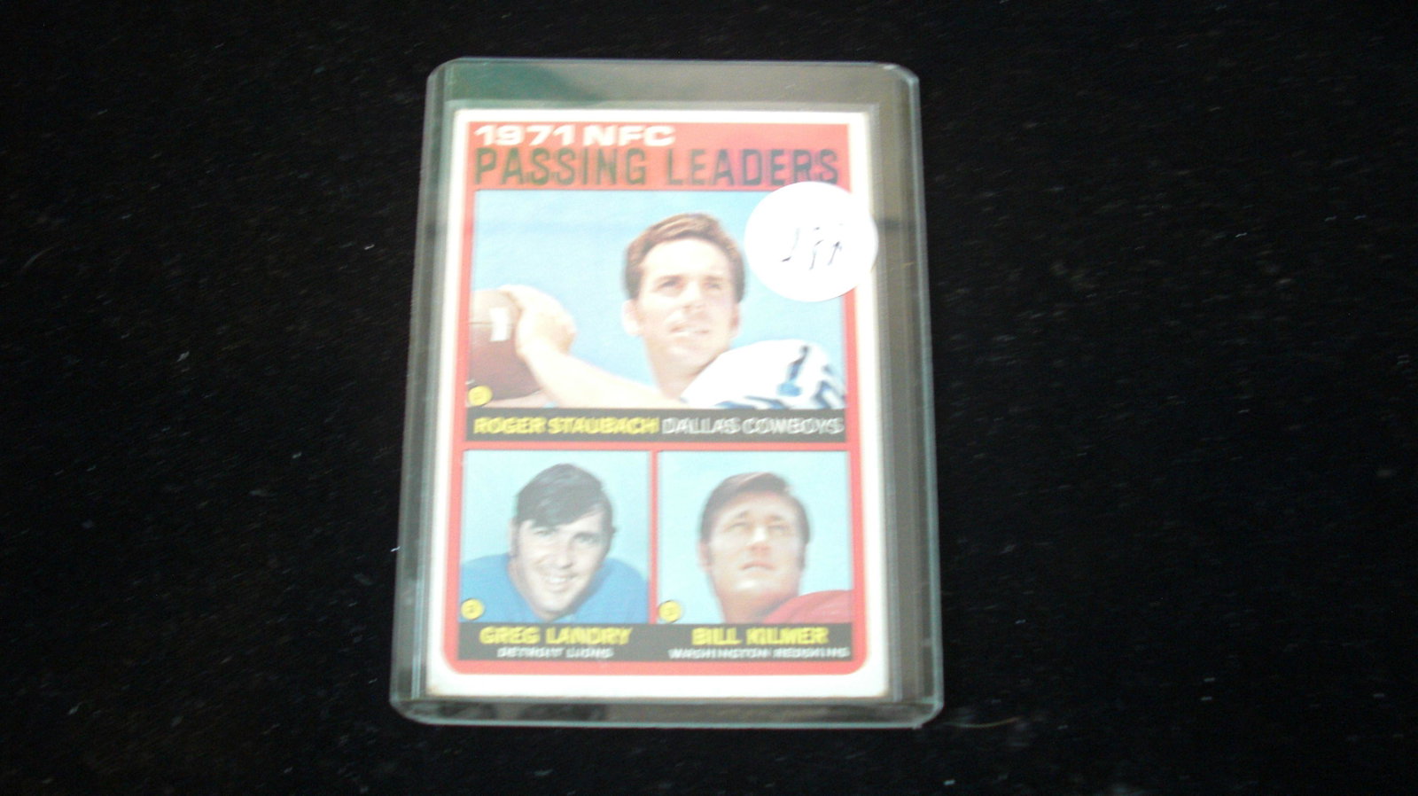 roger staubach,greg landry,bill kilmer: passing leaders