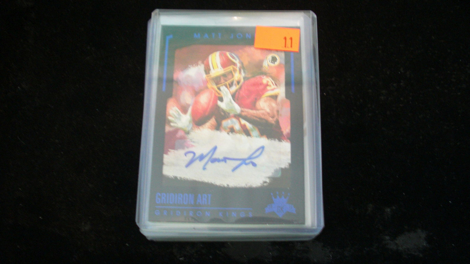 matt jones signature #04/25 redskins: in top loader