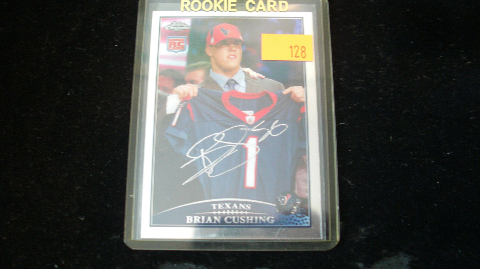 brian cushing rookie signature no.tc130: in top loader