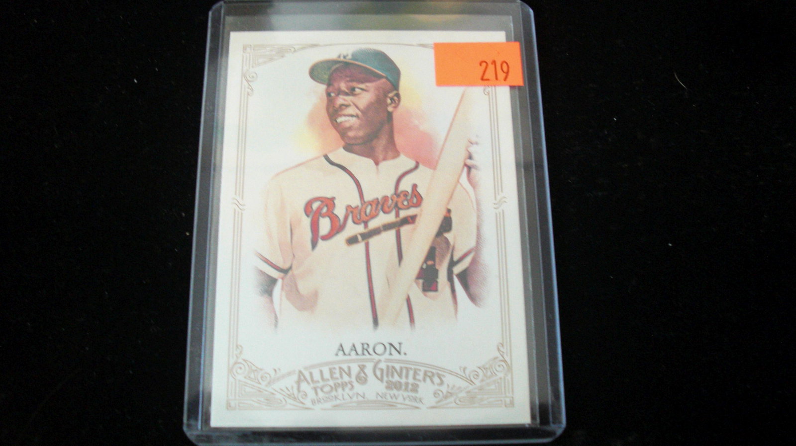 hank aaron insert: braves