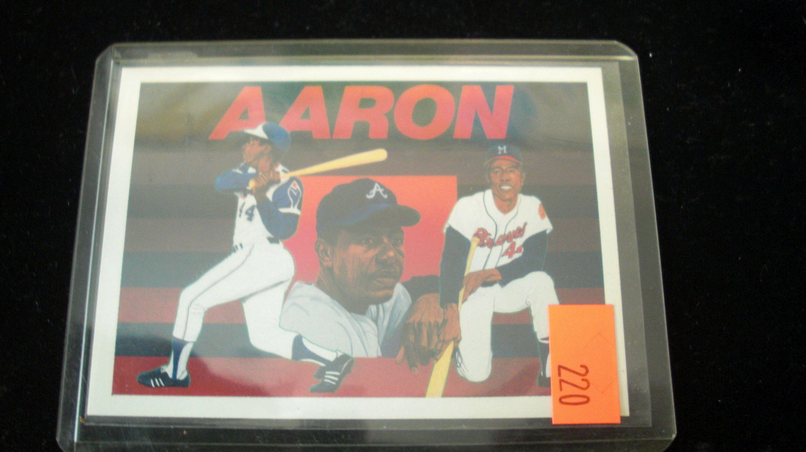 hank aaron insert: braves