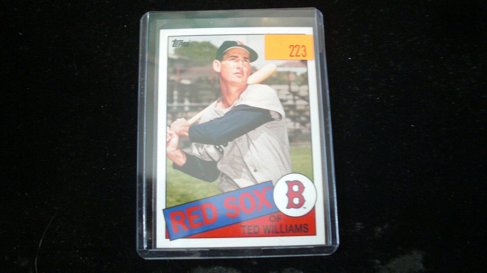 ted williams insert: red sox