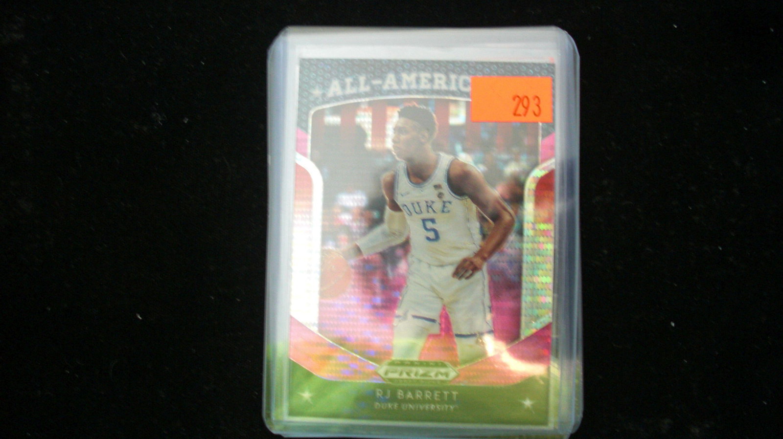 rj barrettt all american prizm: in top loader