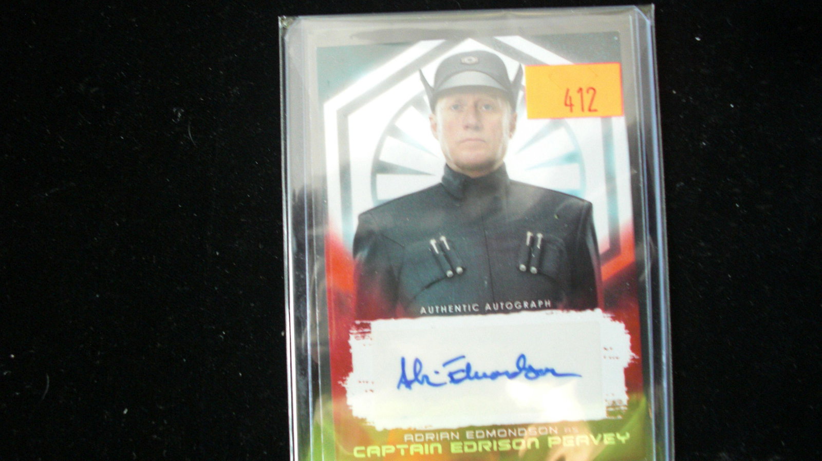 adrian edmondson signature card: star wars