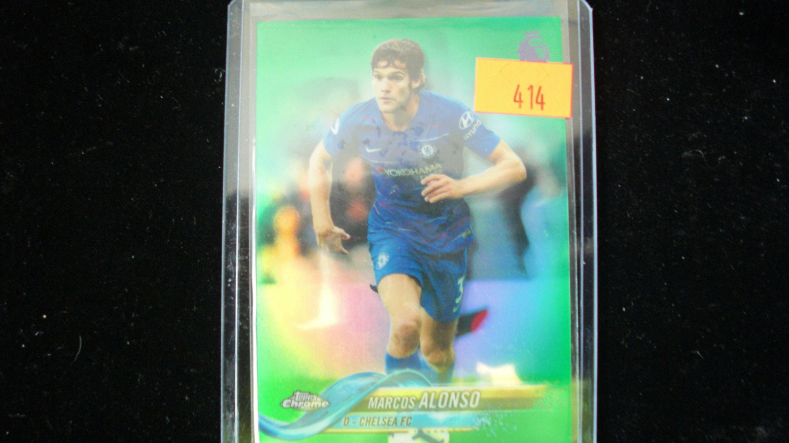 marcos alonso green soccer card #95/99: soccer