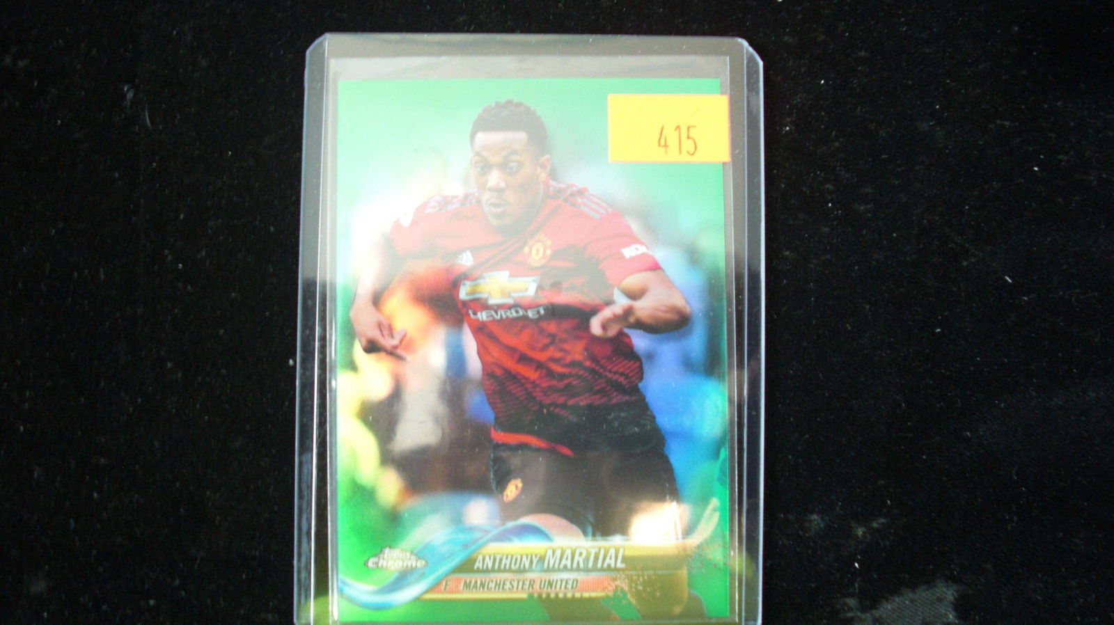 anthony martial soccer card green #04/99: soccer