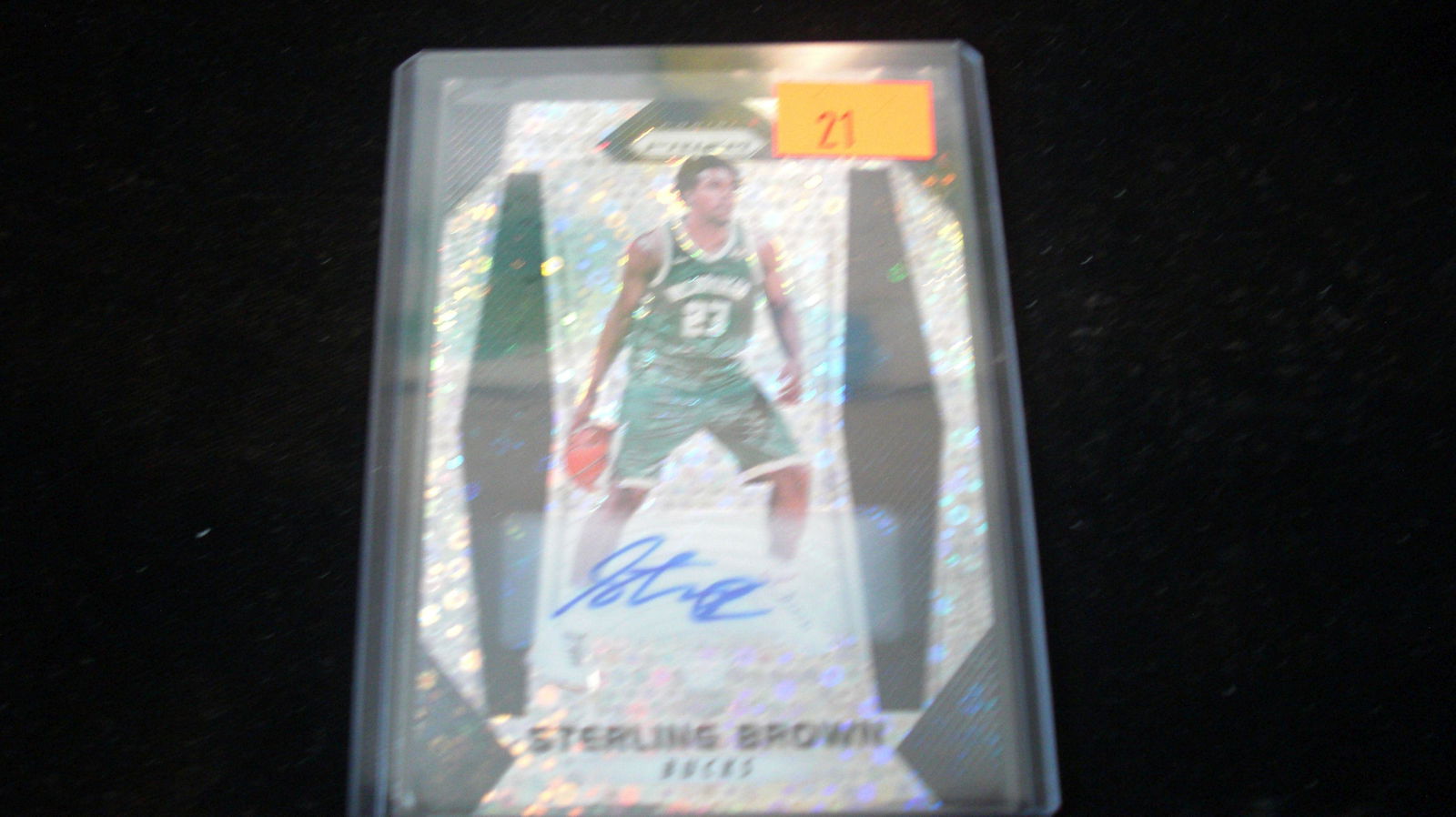 signature card sterling brown rookie (1 of 1)