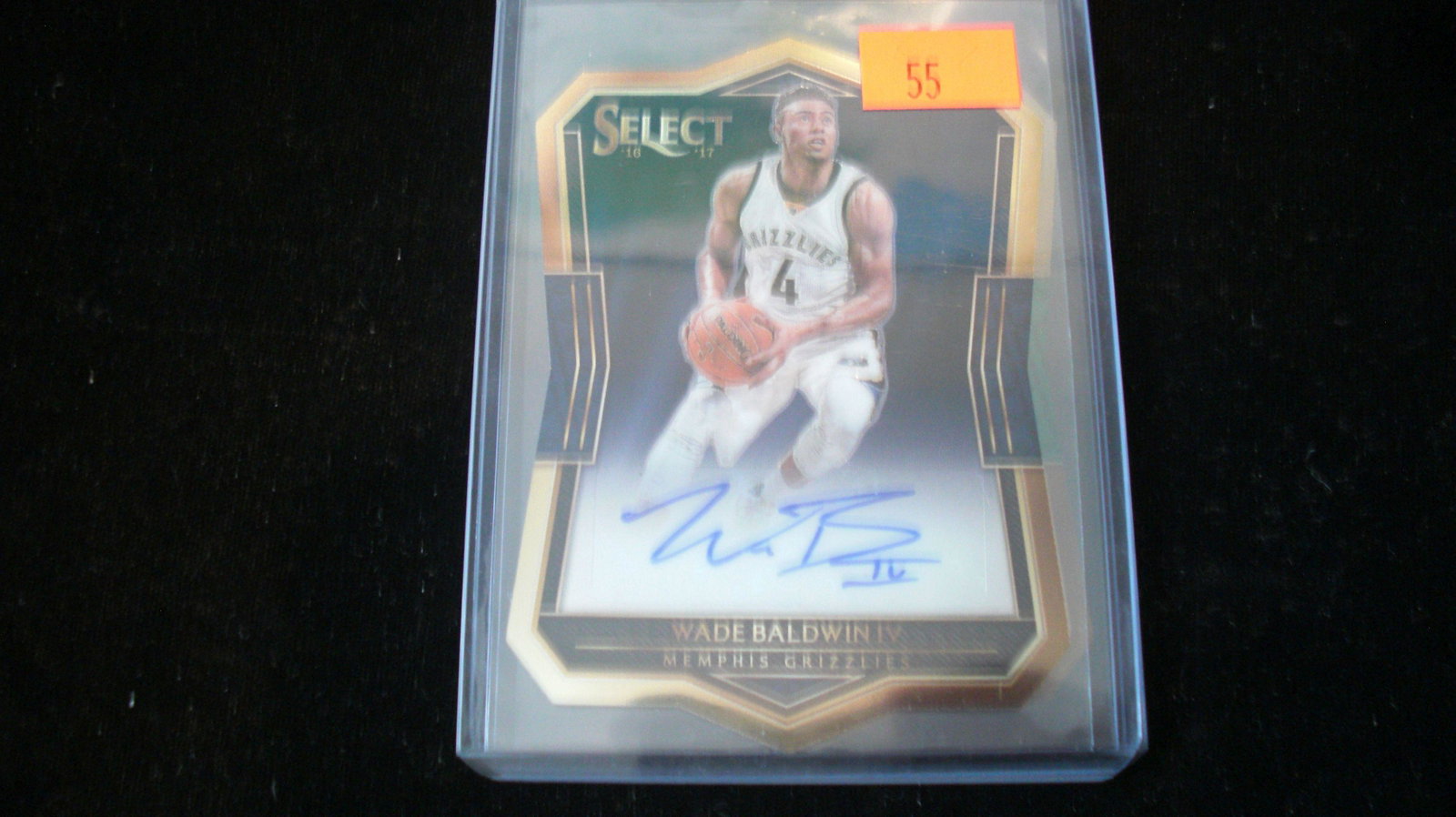 signature card wade baldwin #159/199: in top loader