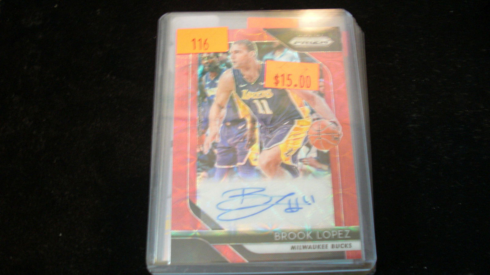 brook lopez signature red prizm (1 of 1)