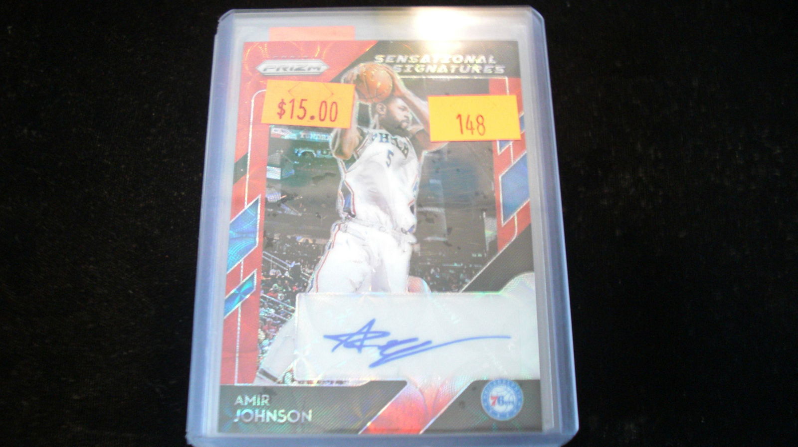amir johnson signature red prizm (1 of 1)