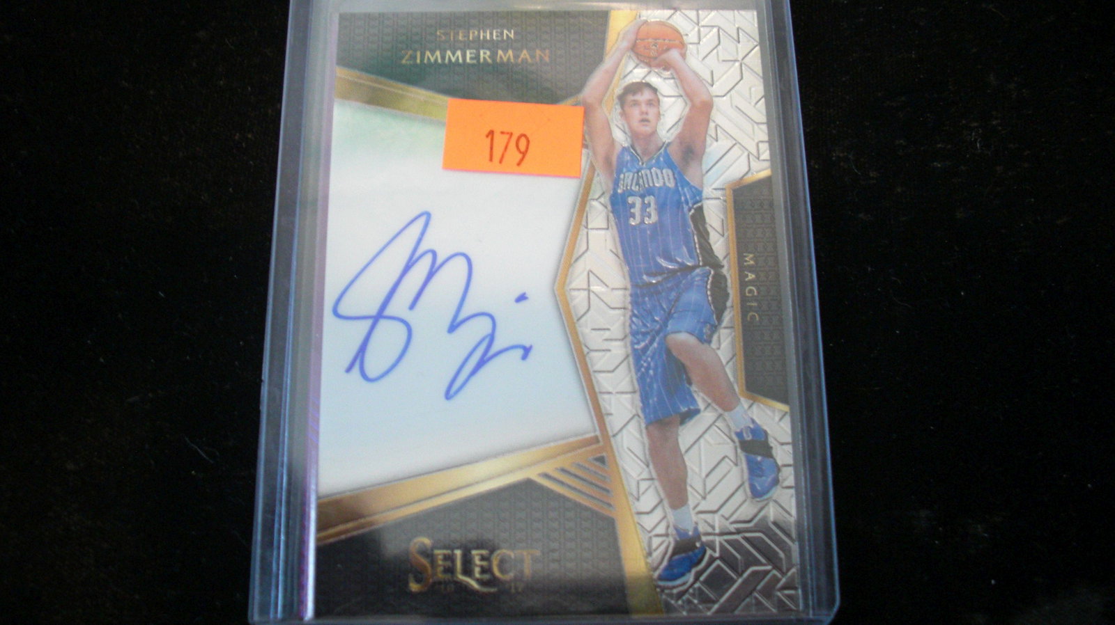 stephen zimmerman signatrue select #093/299: in top loader
