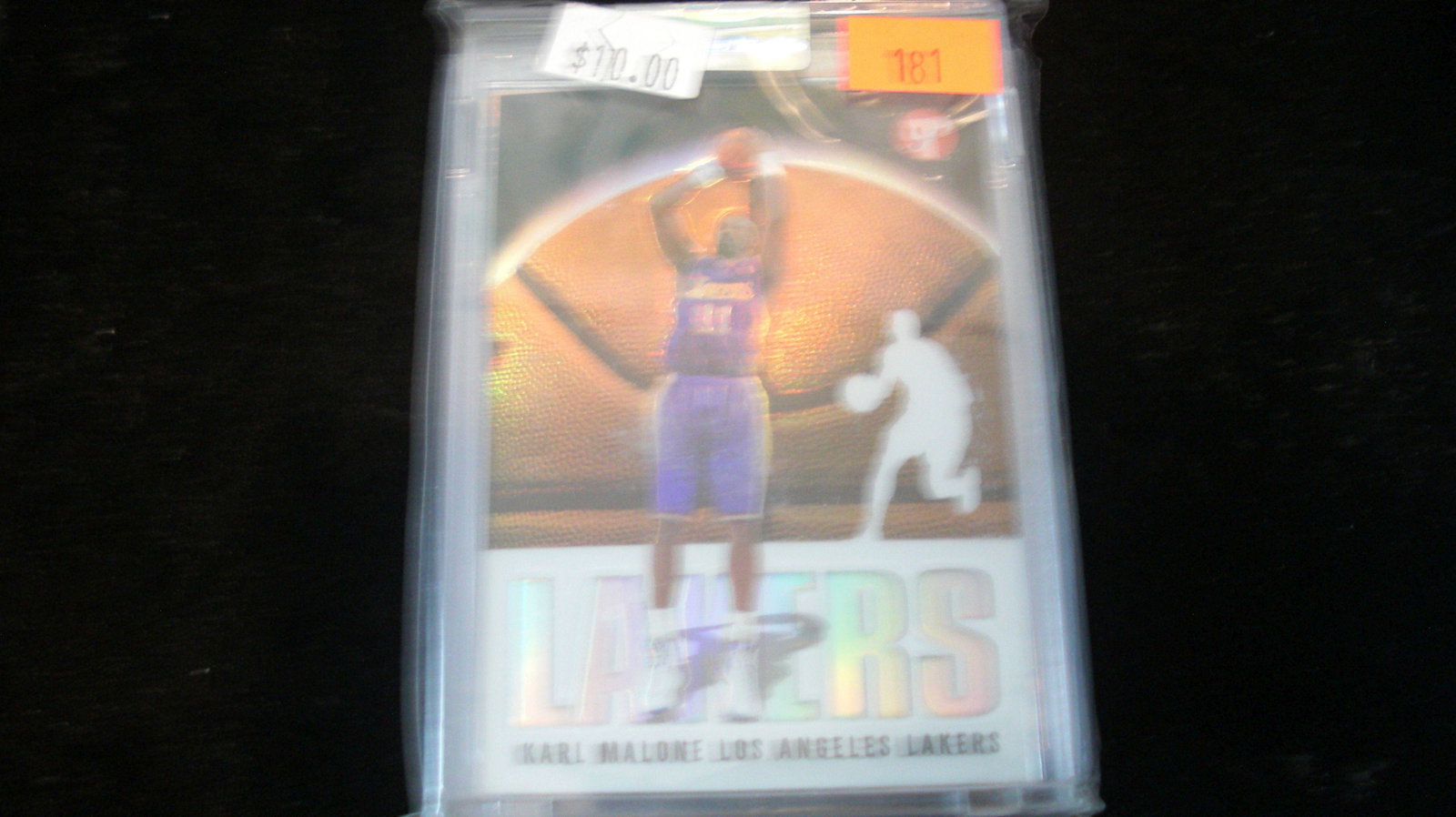 karl malone lakers: in hard plastic case