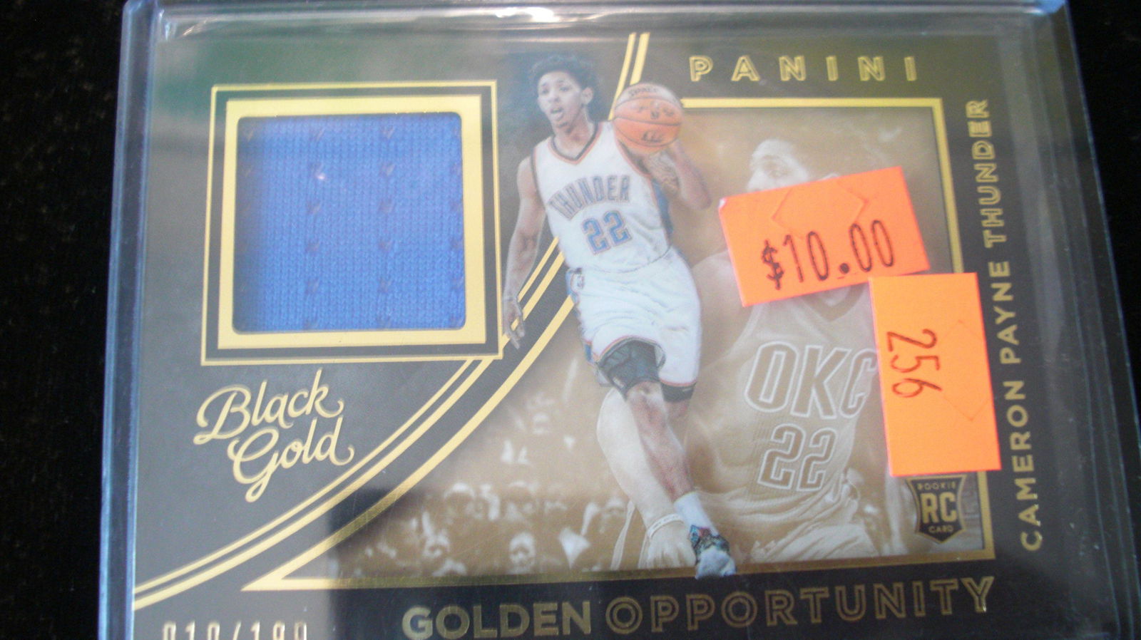 black gold cameron payne rookie jersey #010/199 (1 of 1)