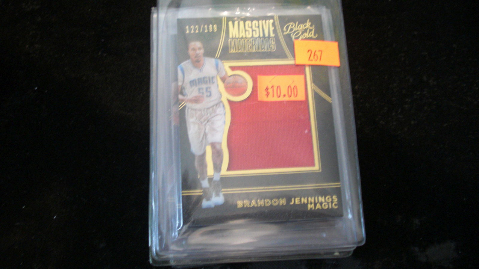 black gold brandon jennings jersey #122/199 (1 of 1)