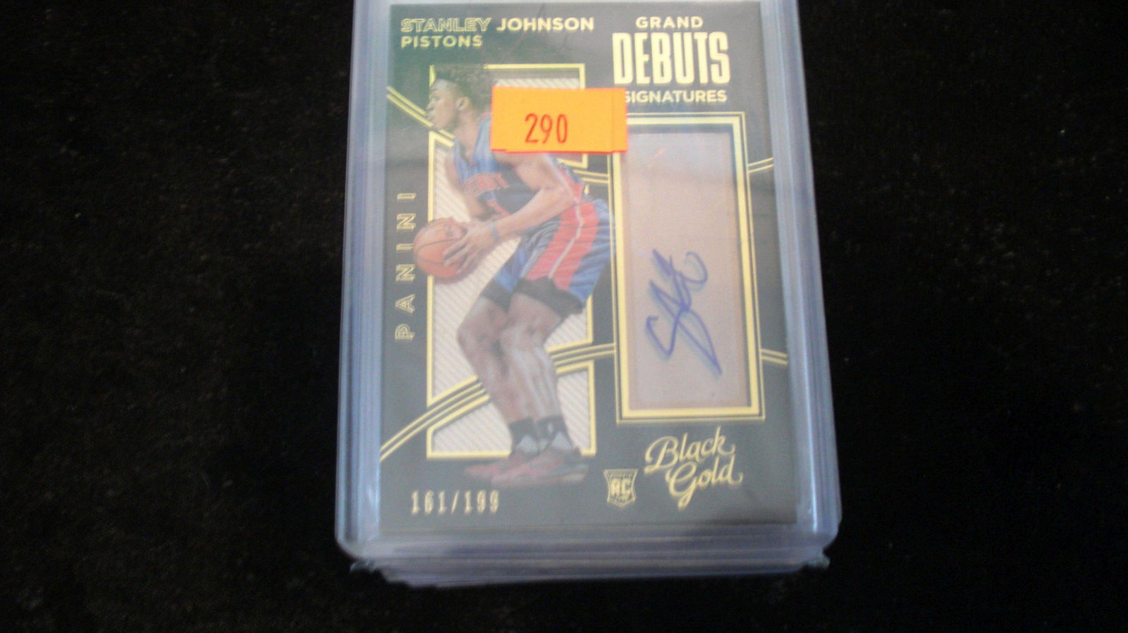 black gold signature rookie #161/199 stanley johnson (1 of 1)