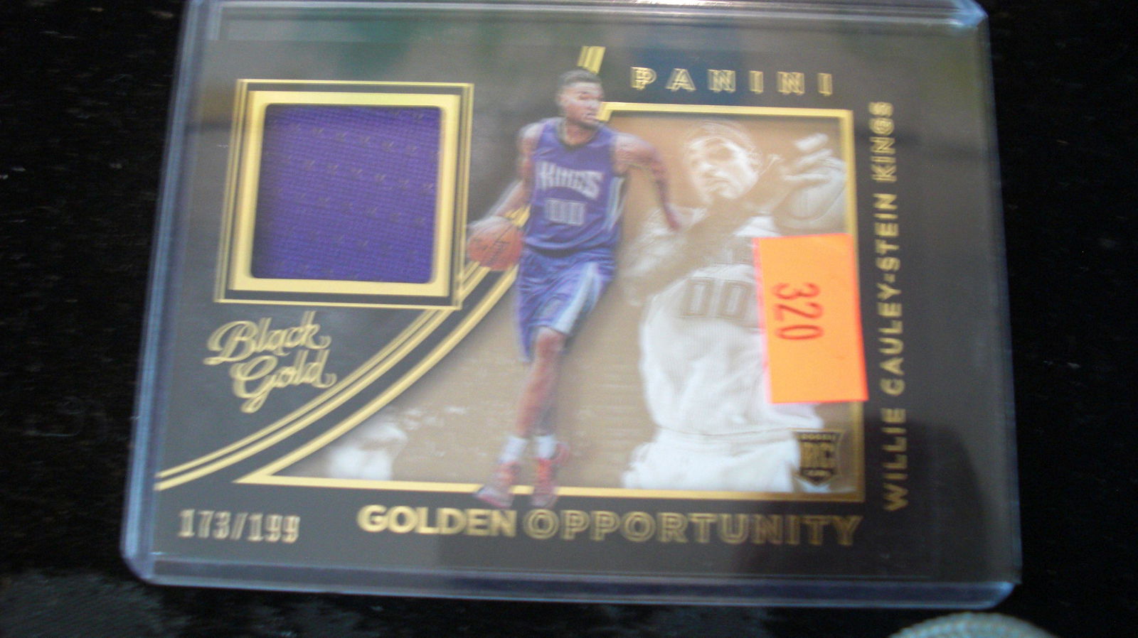 black gold jersey #173/199 willie stein rookie (1 of 1)