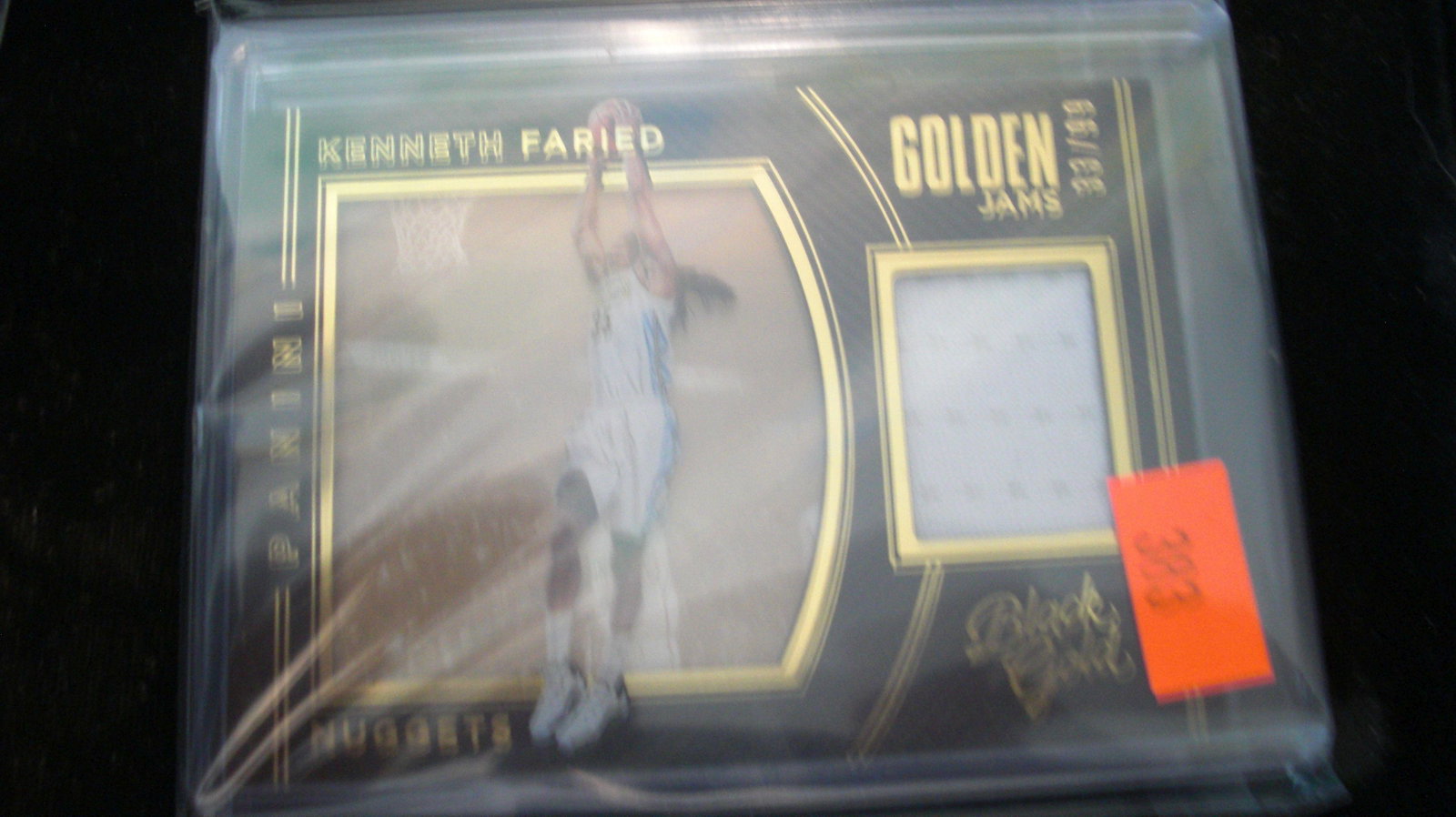 black gold kenneth faried #33/99: in top loader