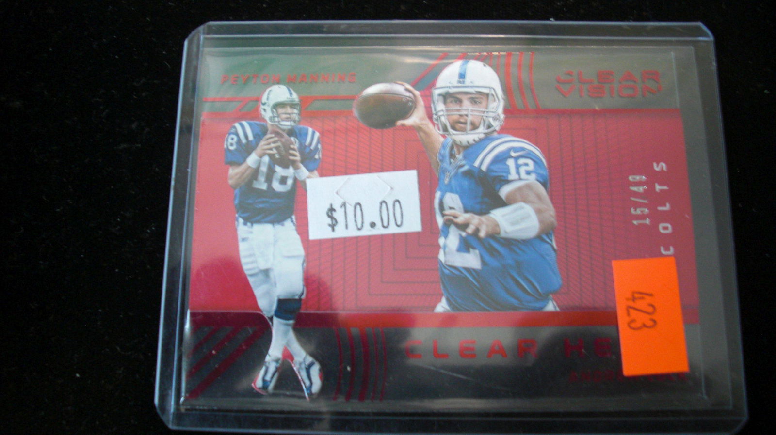 peyton manning clear vision red #15/49 (1 of 1)