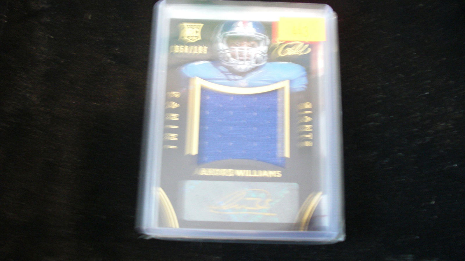 andre williams rookie black gold 05/199 rookie (1 of 1)