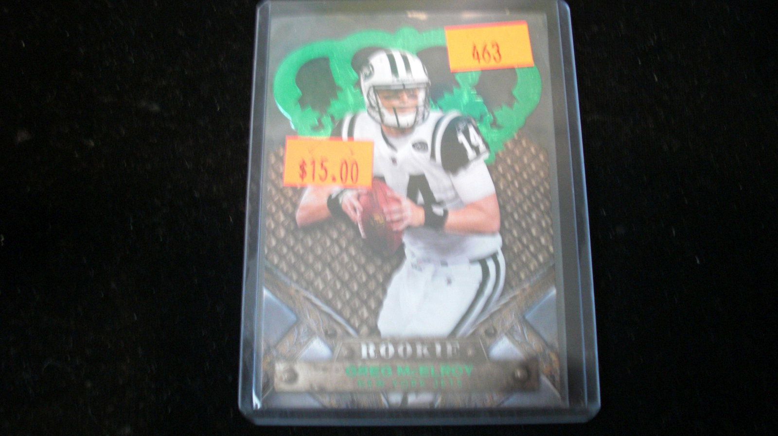 greg mcelroy rookie die cut #2/10: in top loader
