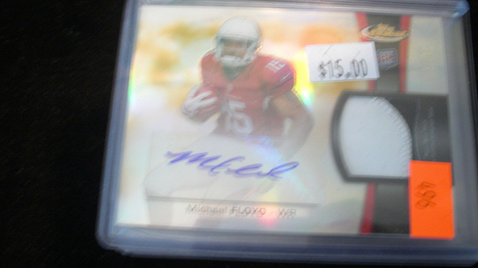michael floyd signature/jersey rookie #15/75 (1 of 1)