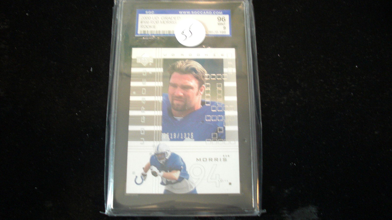 sgc graded rob morris mint 9 rookie (1 of 1)