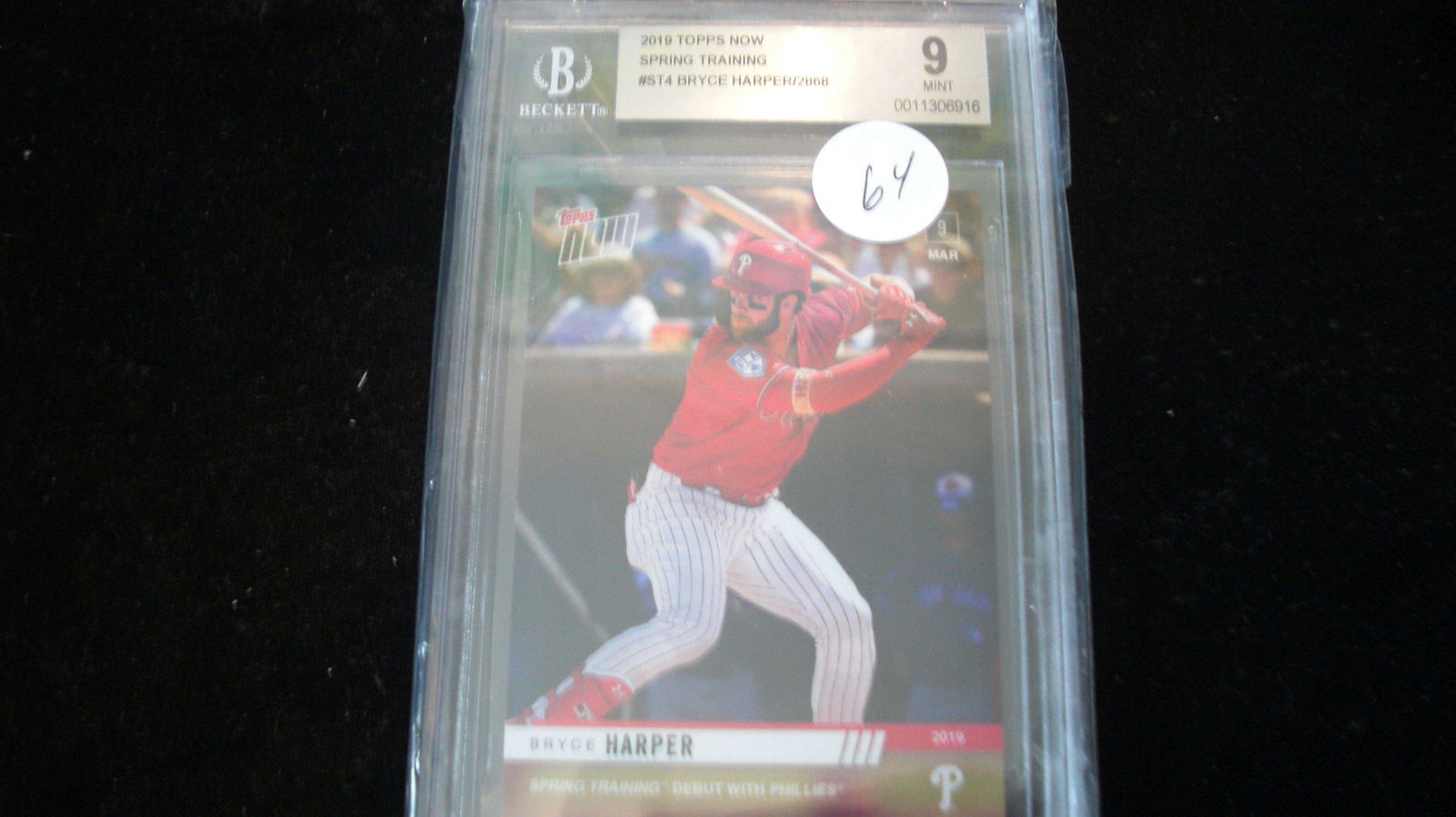 beckett graded bryce harper mint 9 (1 of 1)