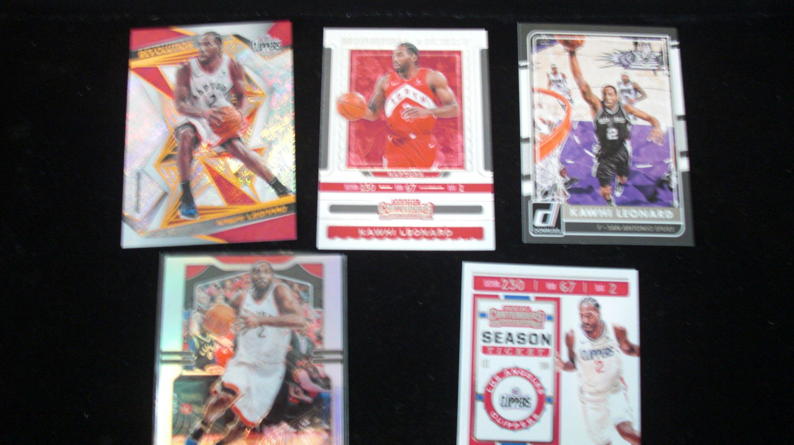 lot of 5 kawhi leonard cards (1 of 1)