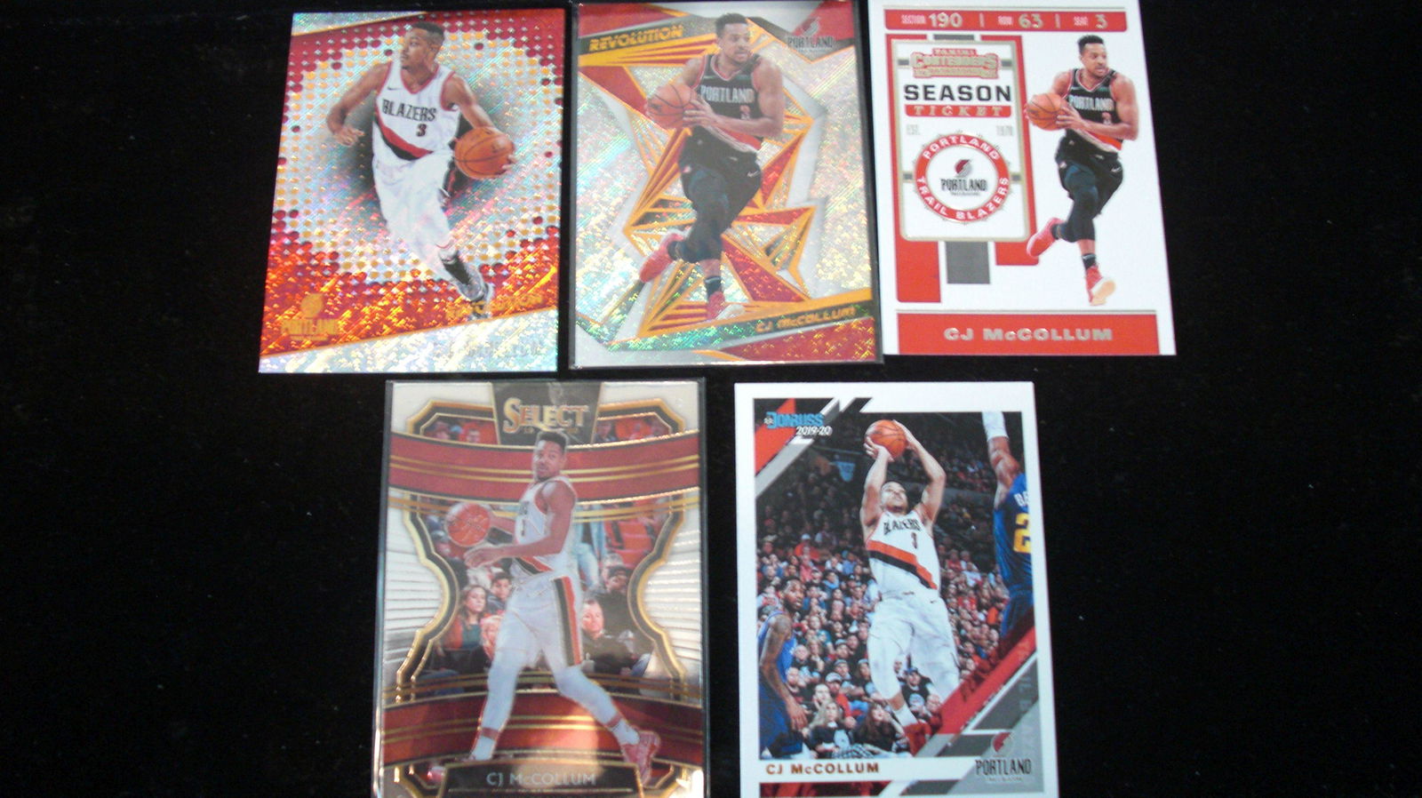 lot of 5 cj mccollum cards (1 of 1)
