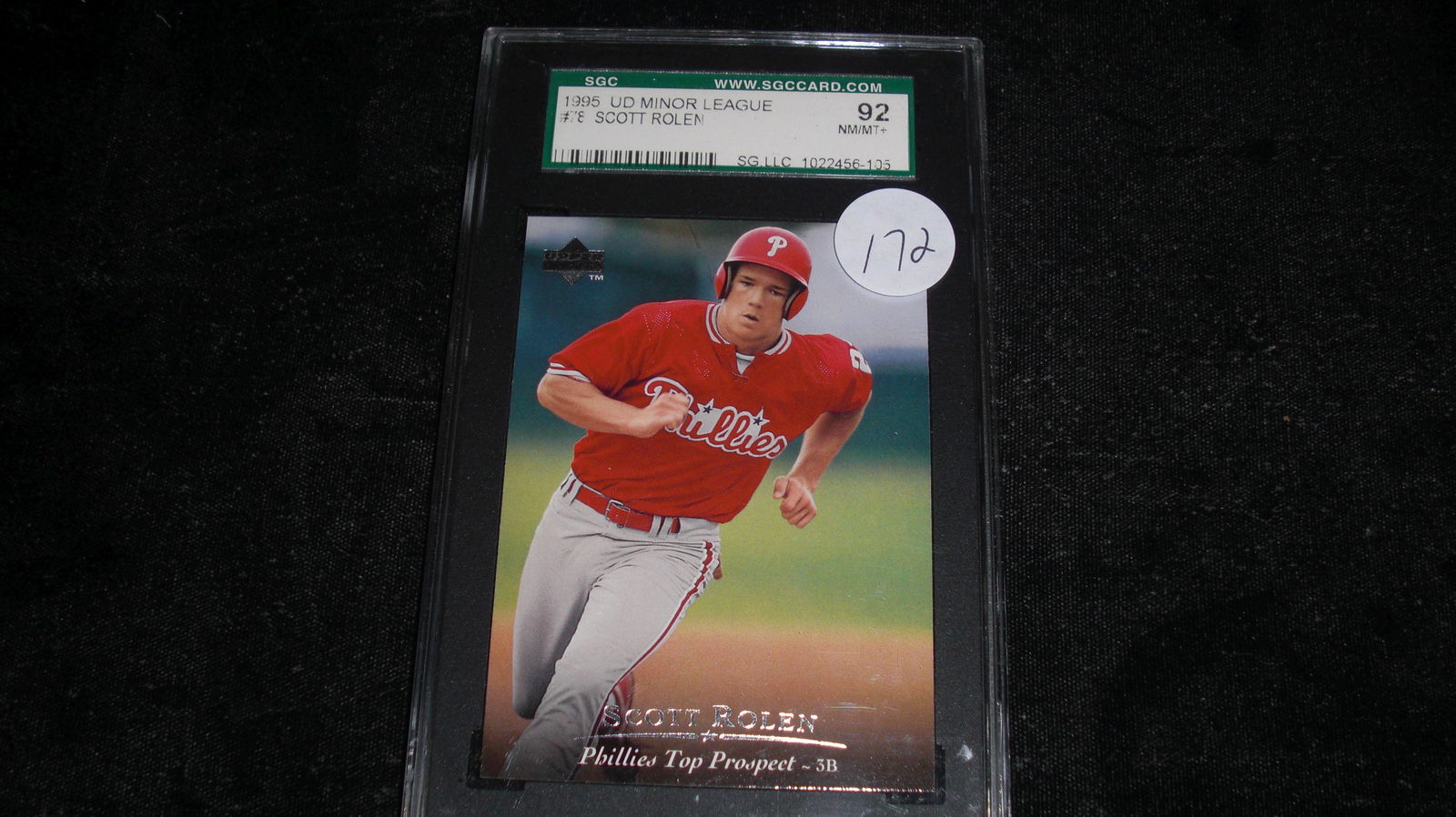 sgc graded scott rolen mint nm/mt 92 (1 of 1)