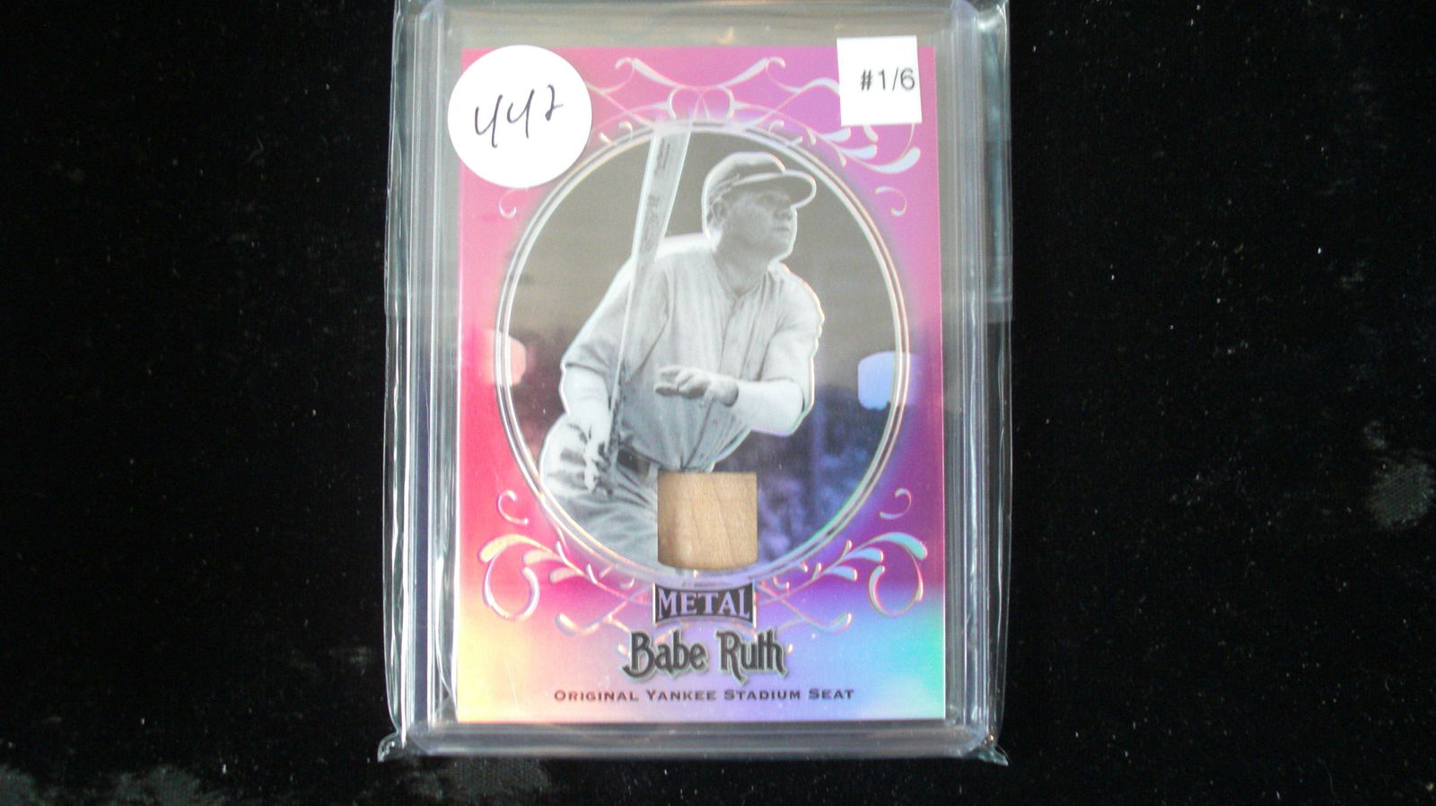 babe ruth relic yankees stadium seat #01/06 (1 of 1)
