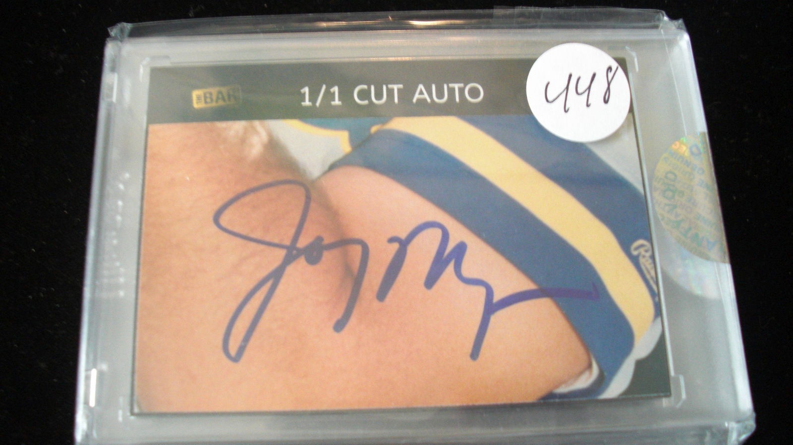 the bar 1/1 joey meyers autograph (1 of 1)