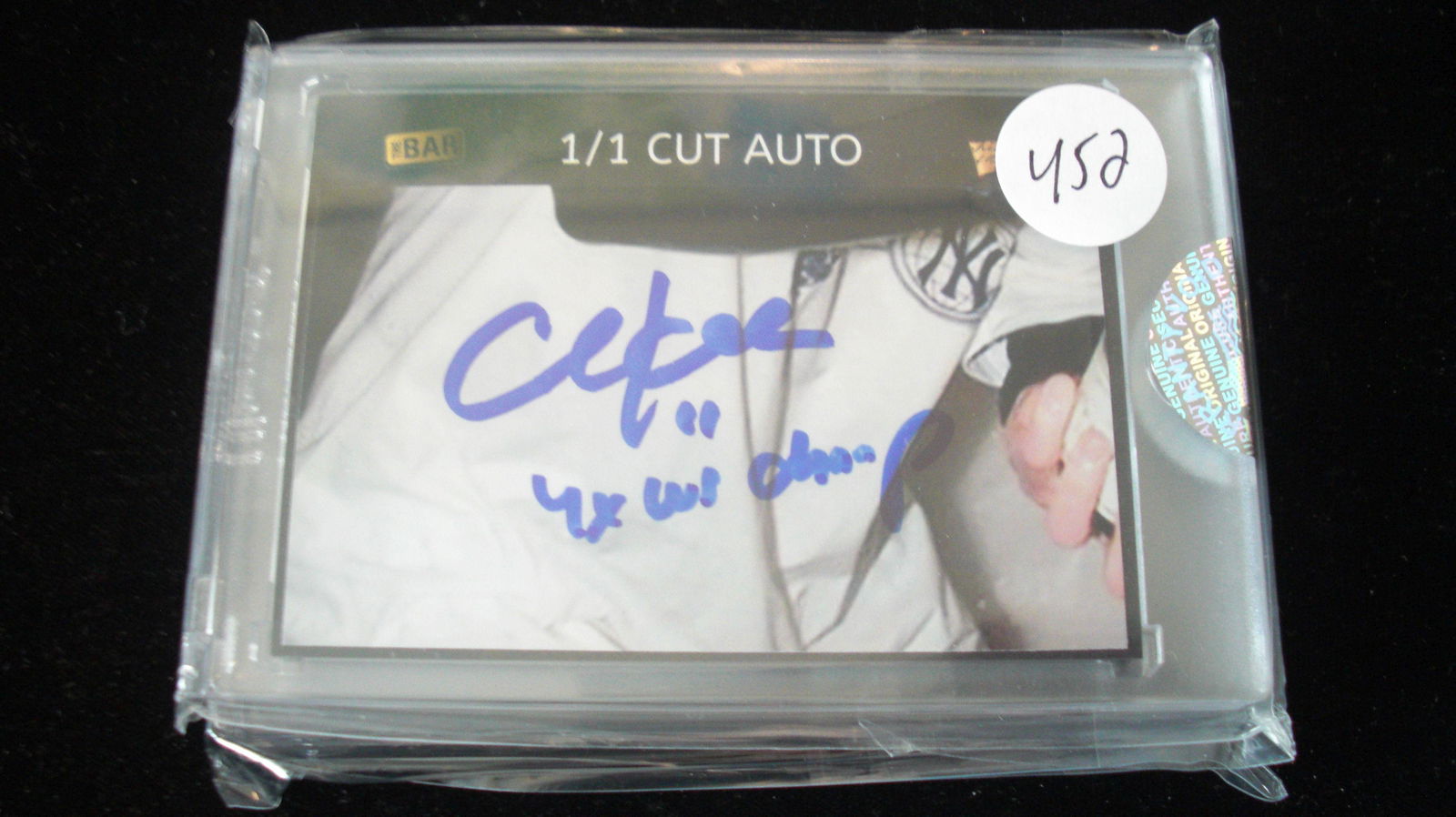 the bar 1/1 autograph chuck knoblauch (1 of 1)