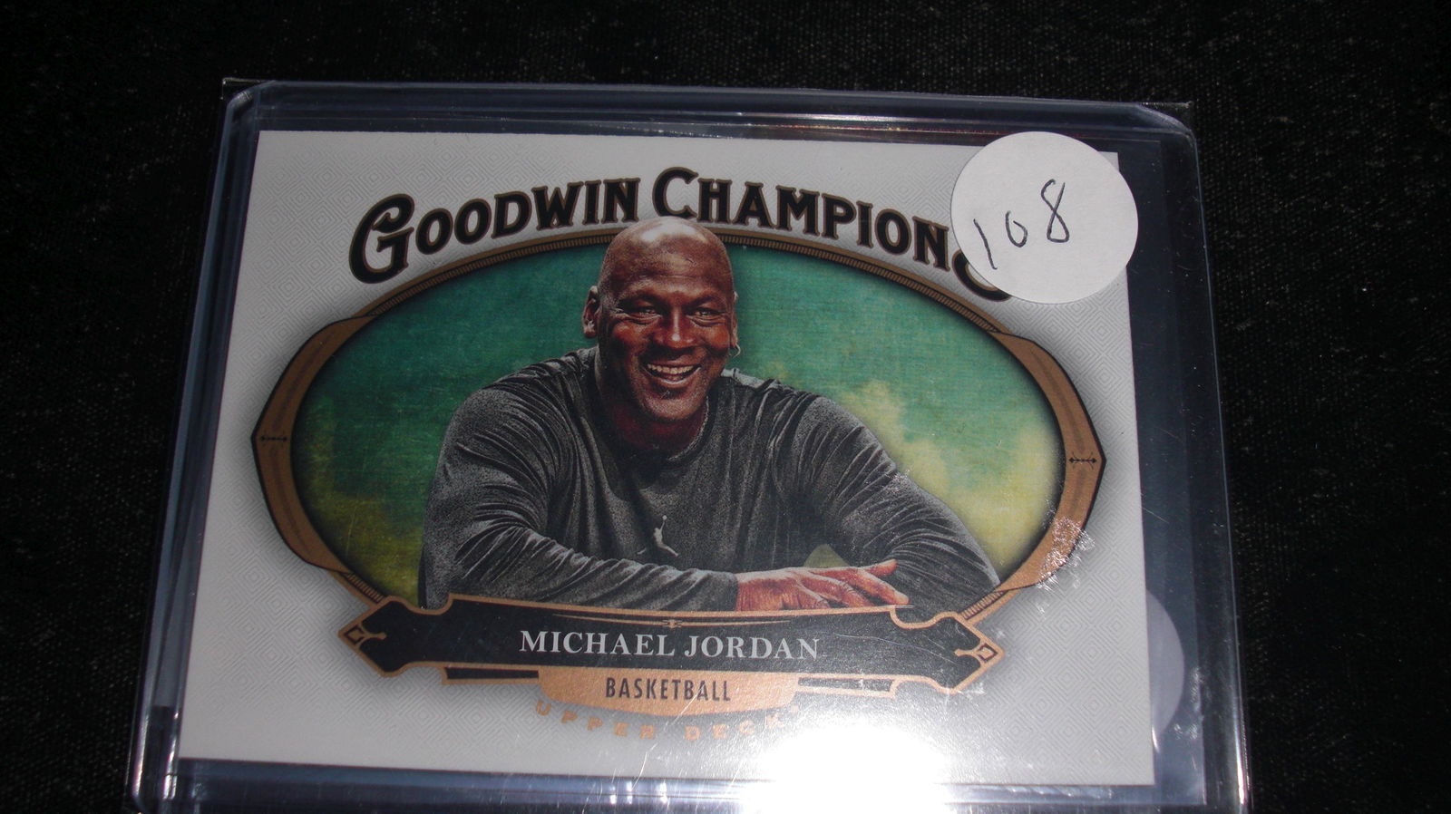 michael jordan card: in top loader