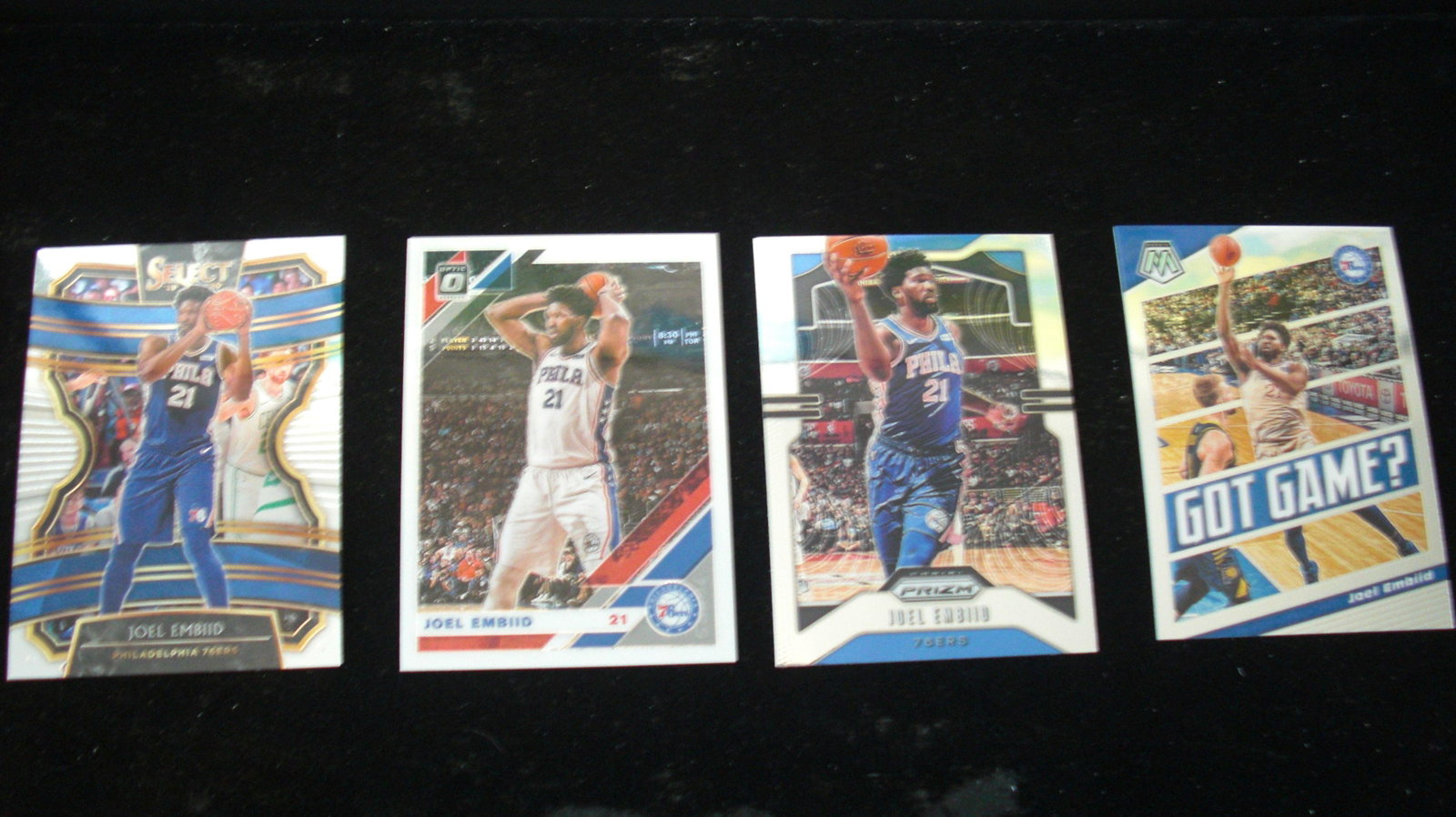 lot of 4 joel embiid cards: embiid lot
