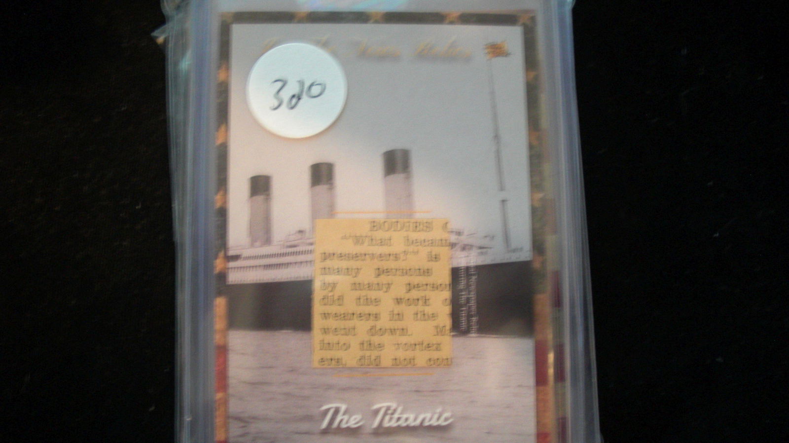 the bar 1/1 the titanic piece of the past relic: in top loader