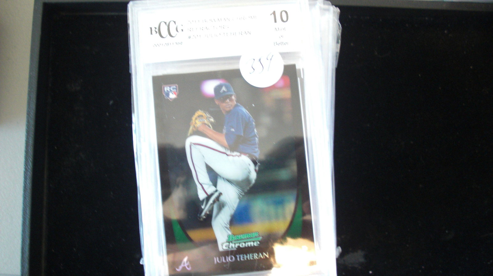 beckett graded julio teheran mint 10: nice graded card