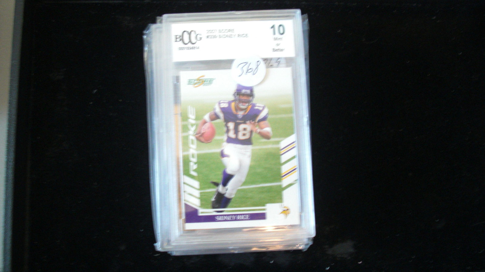 beckett graded sidney rice mint 10: nice graded card