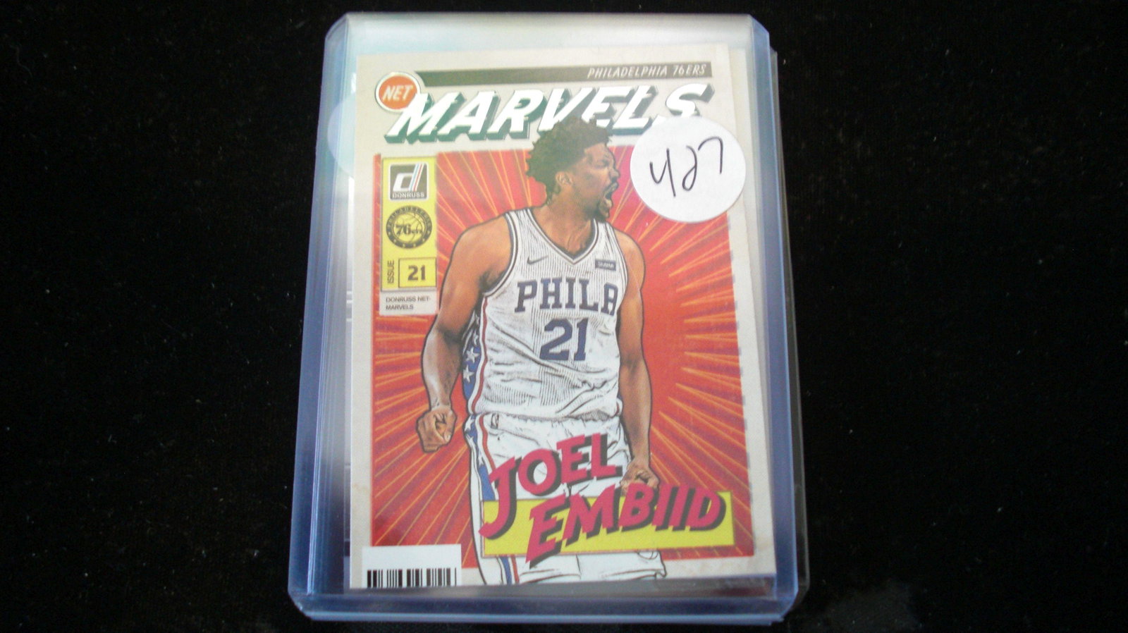 joel embiid marvels no.20: in top loader