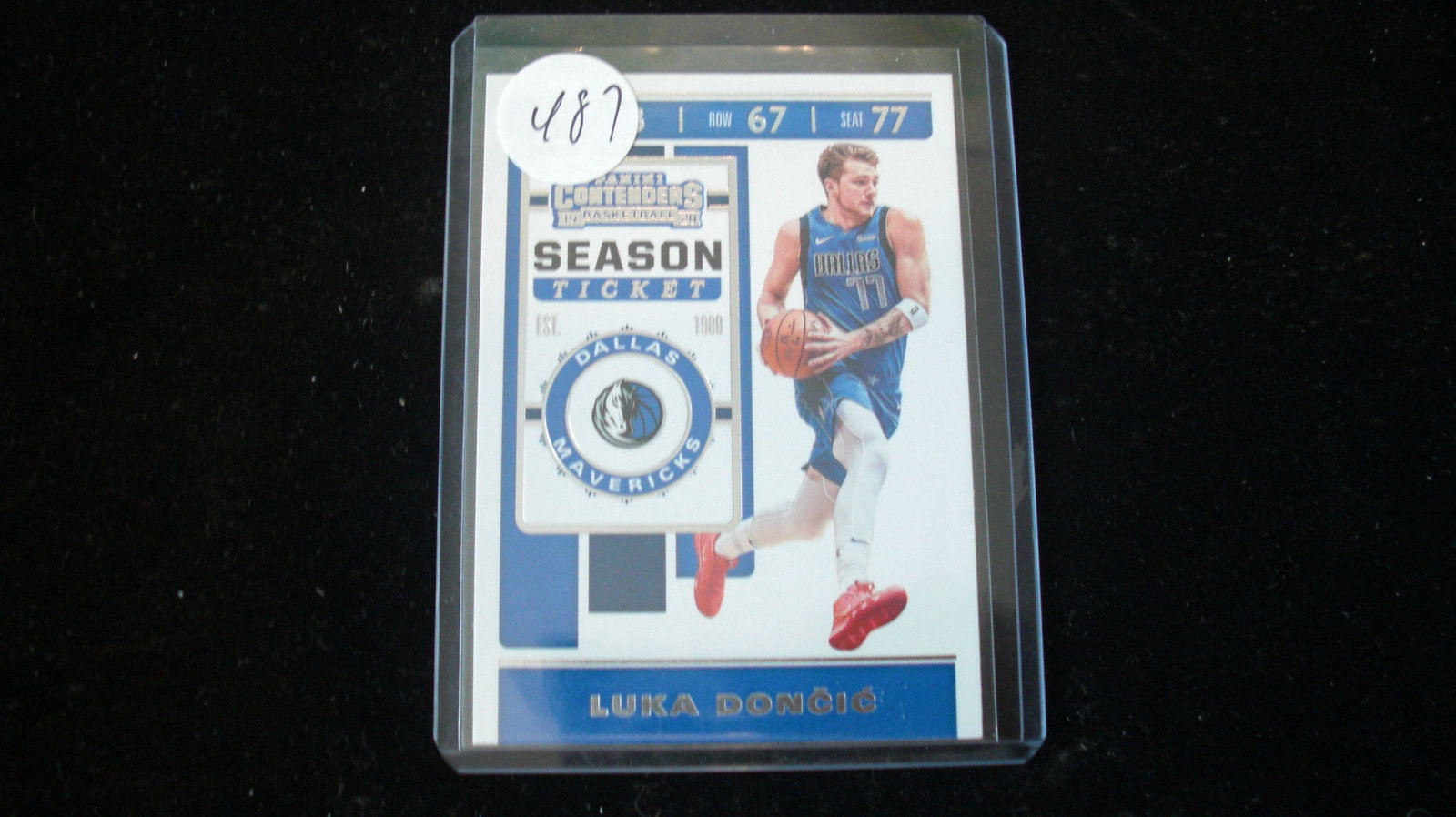 luka doncic season ticket: in top loader