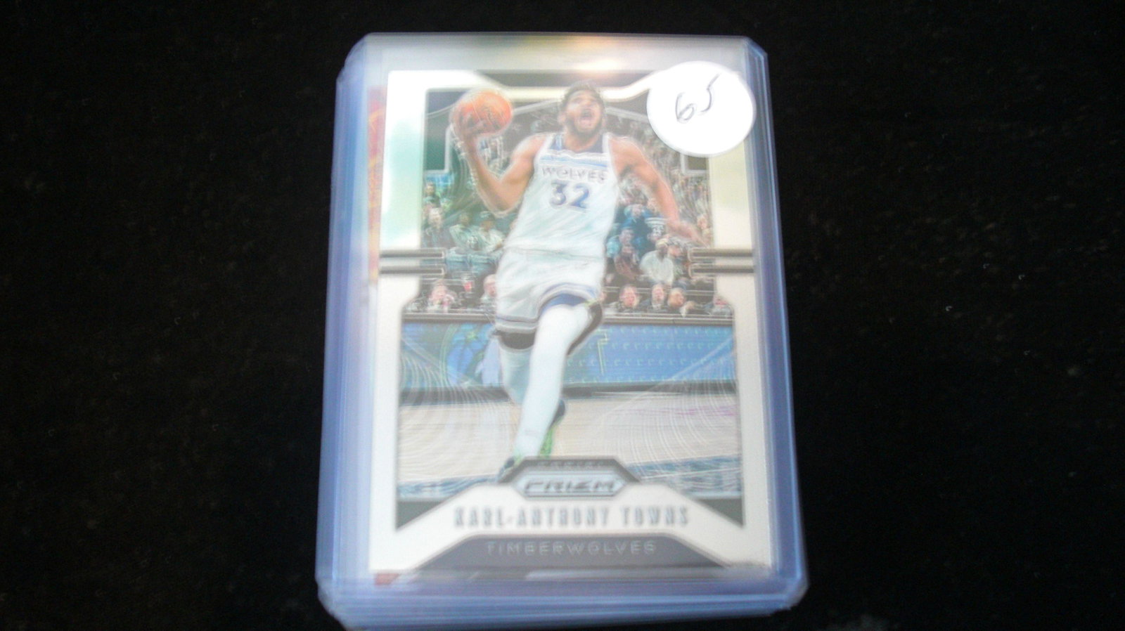 karl anthony towns prizm: in top loader