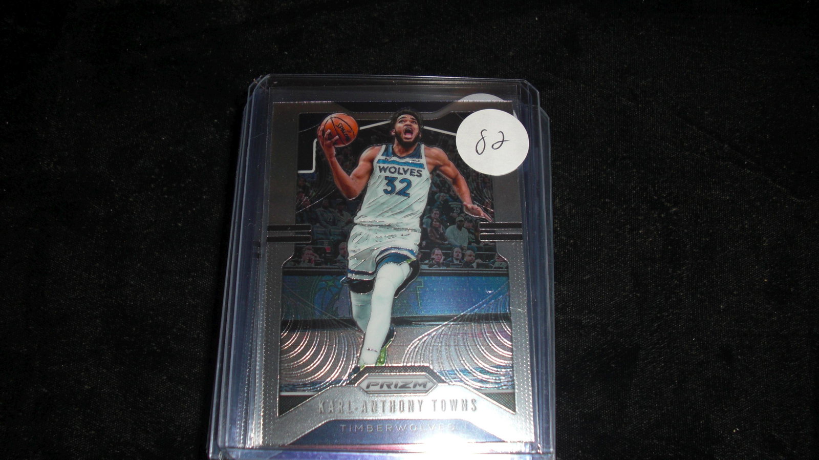 karl anthony towns prizm: in top loader